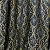 Teal & Gold Damask drape panel for baxkdrops