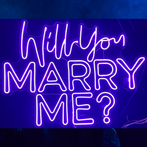 "Will You Marry Me" Neon Sign - RGB