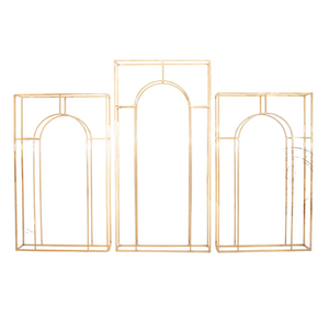 Gold Frame Arches (Set of 3)