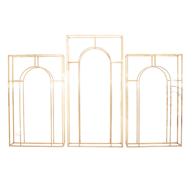 Gold Frame Arches (Set of 3)