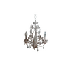 White Metal 5L Chandelier