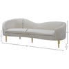 White Velvet Sofa