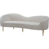 White Velvet Sofa