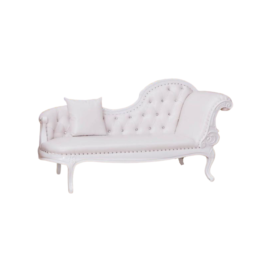White Royal Loveseat