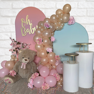 Baby Shower Backdrop with Arches - DIY