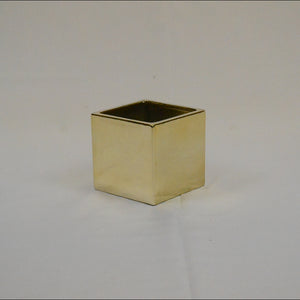 4" Ceramic Cube Vase