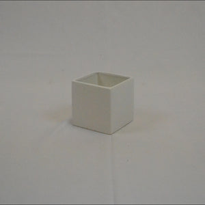 4" Ceramic Cube Vase
