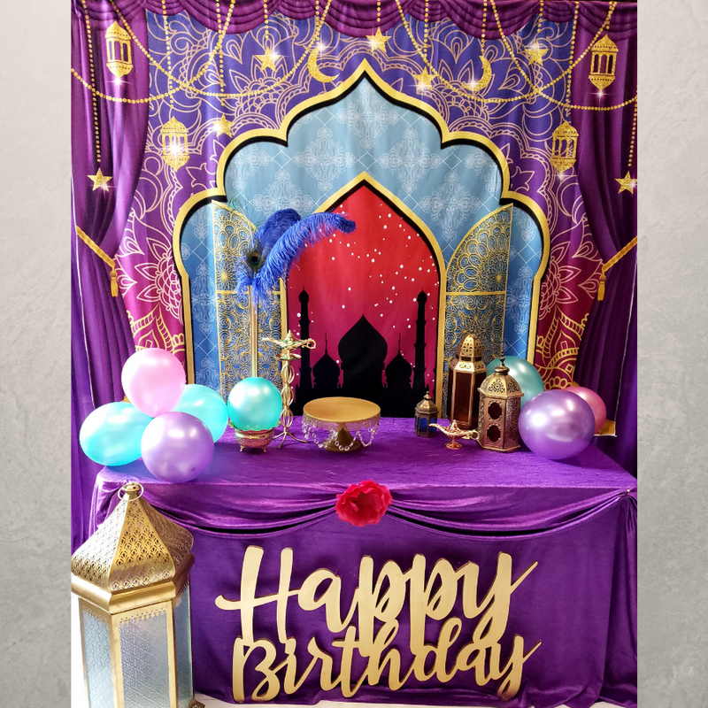 Arabian Nights Birthday - DIY Backdrop