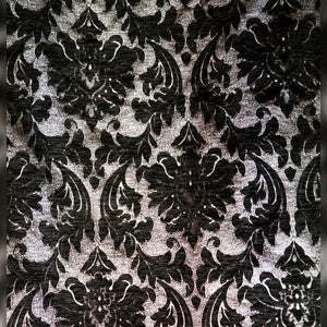 Black & White Damask drape panel for backdrops
