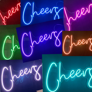 "Cheers" Neon Sign - RGB