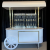 White & Gold Display Cart