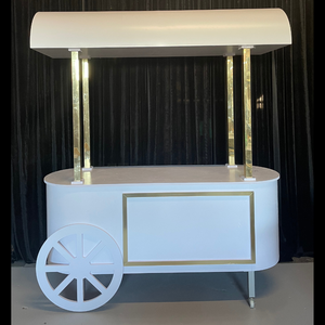 Dessert Cart - White & Gold