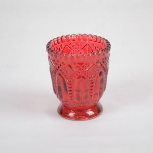 Red Embossed Votive