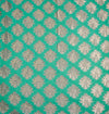 Green with gold print drape panel for backdrops