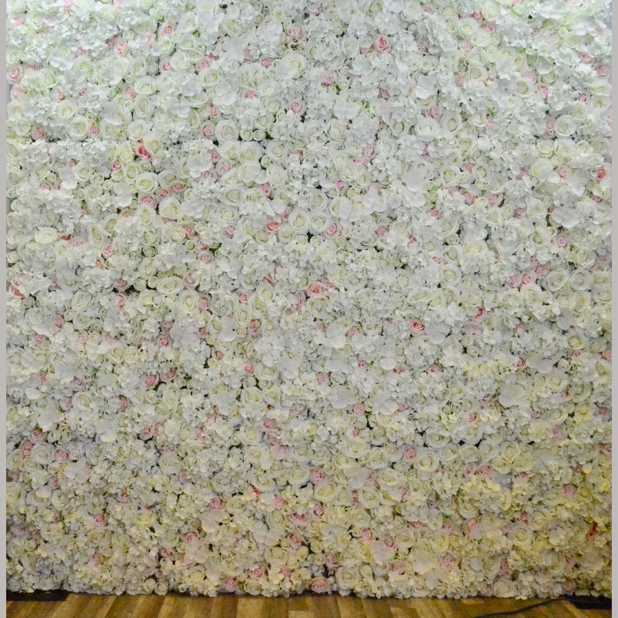 Ivory Floral Wall Backdrop