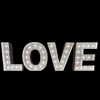 "LOVE" Marquee Letters Display - 4' Tall