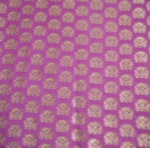 Magenta with gold print drape panel for backdrops