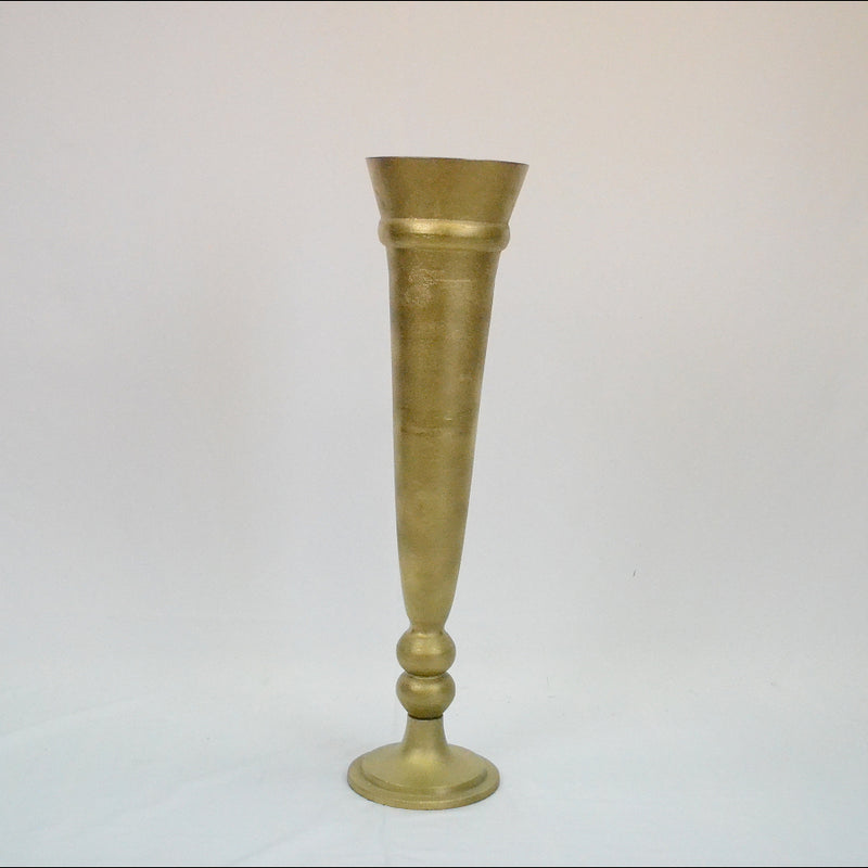 Tall Metal Vase