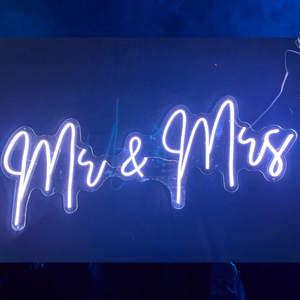 "Mr&Mrs" Neon Sign - RGB