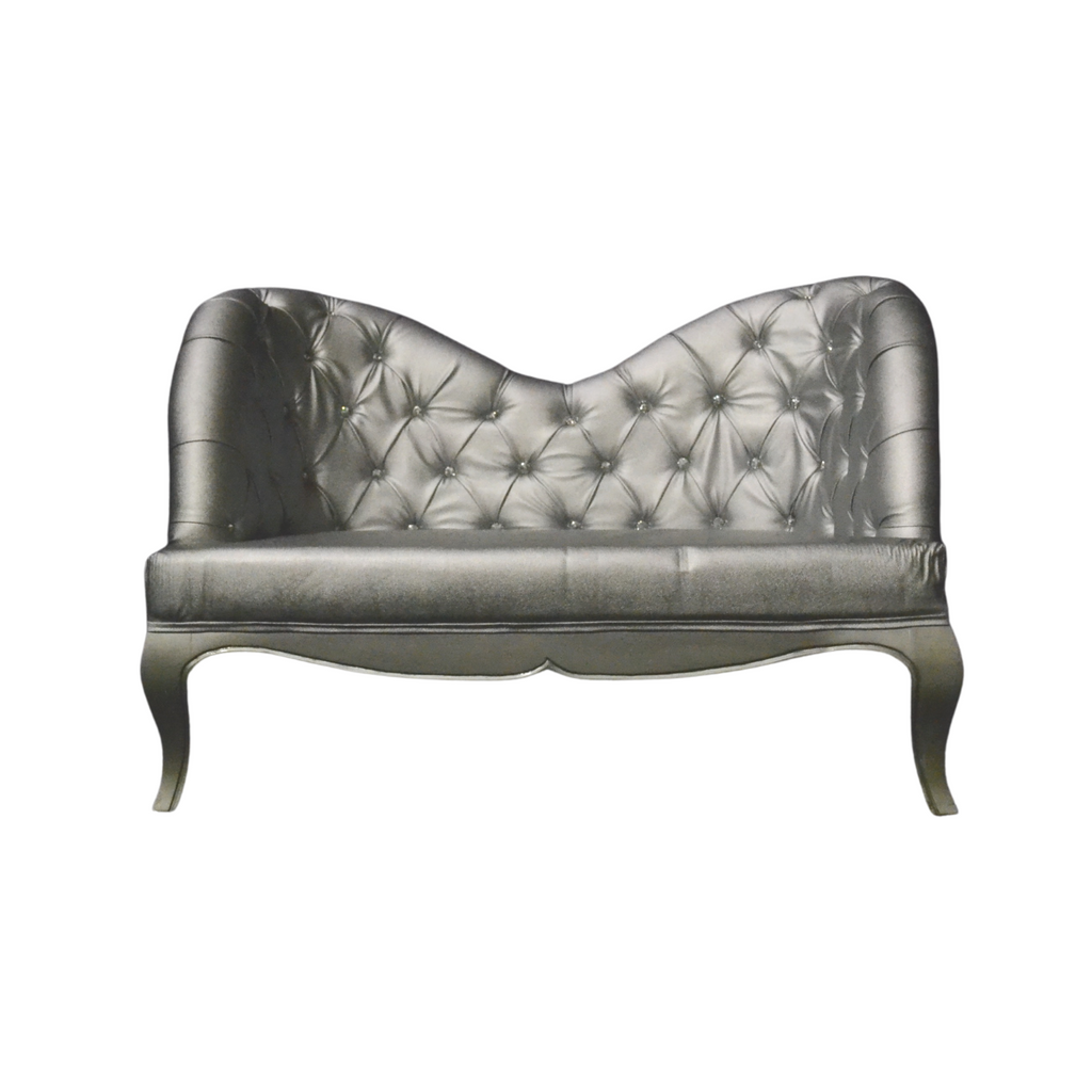 Silver Loveseat