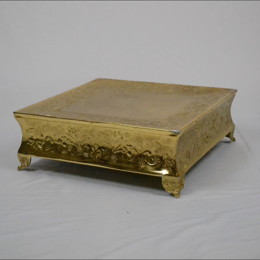 Gold Square Cake Stand