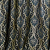 Teal & Gold Damask drape panel for baxkdrops
