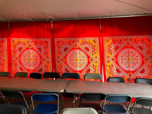 Traditional Red Tent Panel