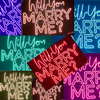 "Will You Marry Me" Neon Sign - RGB